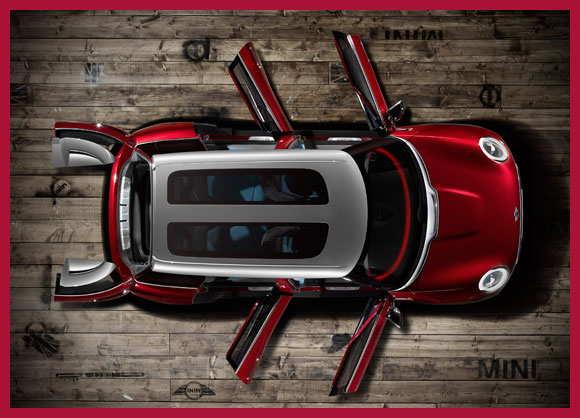 Mini Cooper von oben